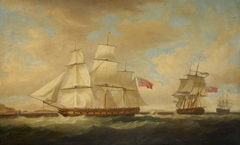The East Indiaman Warren Hastings by Thomas Whitcombe