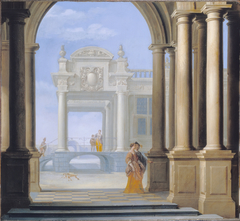 The Entrance to a Palace by Dirk van Delen