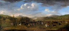 The Finish of a Horse Race with a Country Fair in the Background by James Ross