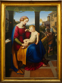 The Holy Family beneath the Portico