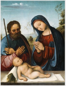 The Holy Family by Lorenzo Costa