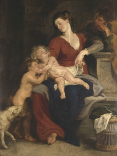 The holy family with the basket by Peter Paul Rubens