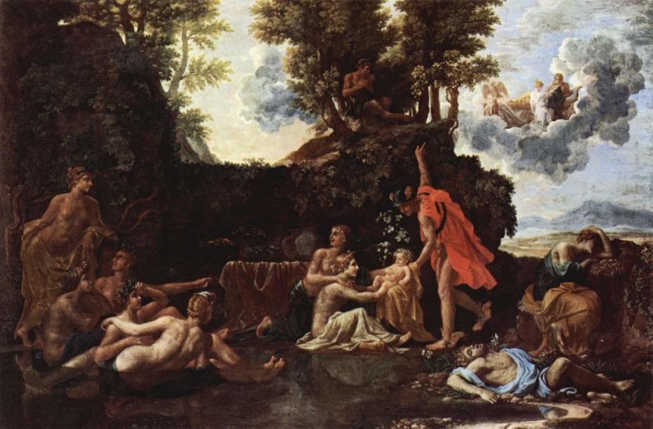 The Infant Bacchus Entrusted to the Nymphs of Nysa The Death of Echo and Narcissus