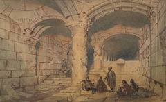 The interior of the Al-Aqsa Mosque, Jerusalem