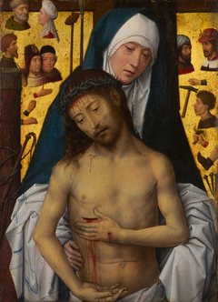 The Man of Sorrows in the arms of the Virgin by Hans Memling