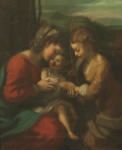 The Mystic Marriage of Saint Catherine by after Correggio