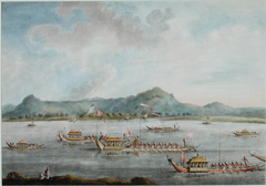 The Nawab of Murshidabad's boats on the Ganga by Anonymous