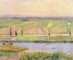 The Plain of Gennevilliers from the Hills of Argenteuil by Gustave Caillebotte