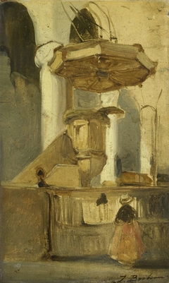 The Pulpit of the Church in Hoorn by Johannes Bosboom