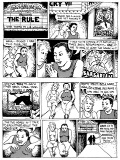 "The Rule" from "Dykes to Watch Out For" by Alison Bechdel
