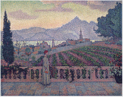 The Terrace, Saint-Tropez by Paul Signac