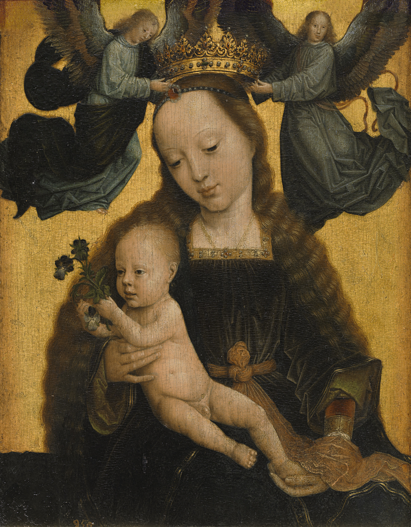 The Virgin and Child crowned by two Angels