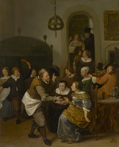 The wedding party by Jan Steen