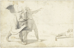 Tobias en de engel by Gerard ter Borch I