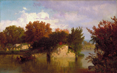 Trees along Stream in Fall by William Trost Richards