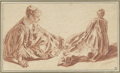 Two Studies of a Woman Seated on the Ground
