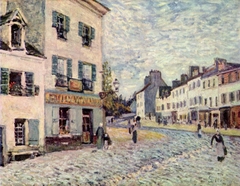 Une rue à Marly by Alfred Sisley