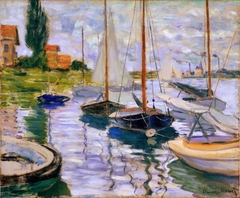 Boats on the Seine in Genevilliers