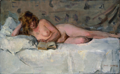 Reclining Nude by Isaac Israels