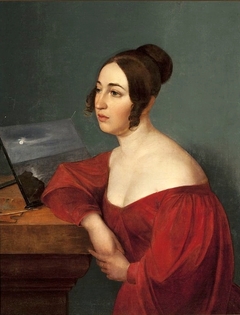 Portrait of Hortensja Sobańska née Jełowicka. by Wojciech Stattler