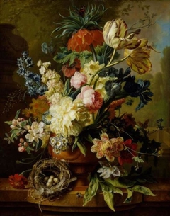 Vase of flowers by Paul Theodor van Brussel