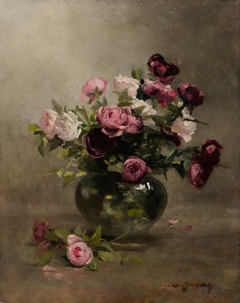 Vase of Roses by Eva Gonzalès