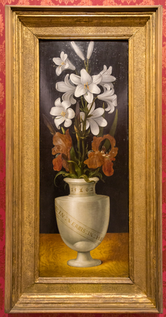 Vase with Lilies and Irisis by Ludger Tom Ring the Younger