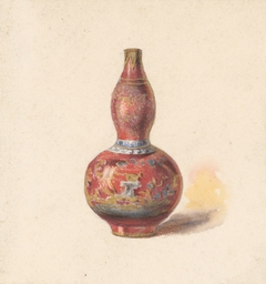 Vase with Red Base by Friedrich Carl von Scheidlin