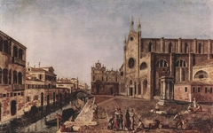 View of Campo Santi Giovanni e Paolo by Francesco Albotto