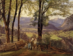 View of Ischl by Ferdinand Georg Waldmüller