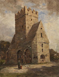 View of Saint Doulough's, Raheny by Nathaniel Hone the Younger