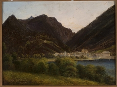 View of the city in the valley by Jan Nepomucen Głowacki