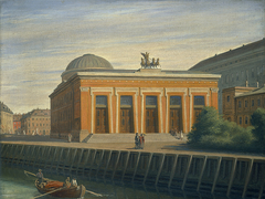 View of the Thorvaldsen Museum by Constantin Hansen