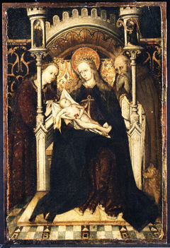 Virgin and Child Enthroned with Saints Catherine and Jerome by Anonymous