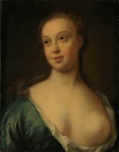 Woman with naked Breast