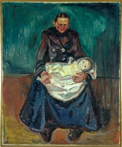 Woman with Sick Child. Inheritance by Edvard Munch