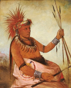 Wos-cóm-mun, Busy Man, a Brave by George Catlin