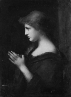 Young Woman Praying by Jean-Jacques Henner