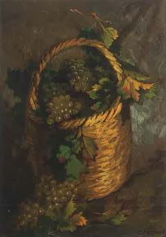A Basket of Grapes by Moustafa Farroukh