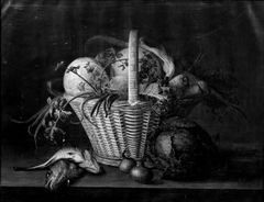 A Basket with Vegetables by Frants Diderik Bøe