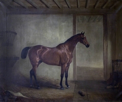 A Bay Hunter in Stable by John Ferneley