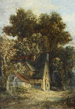 A Cottage amongst the Trees by style of John Crome