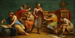 A Greek Philosopher and Disciples