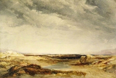 A heath near the coast by Copley Fielding