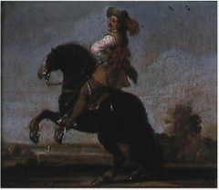 A Mounted Cavalier by Pieter Symonsz Potter
