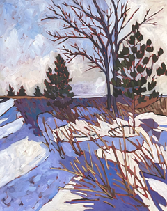 "A Snowy Crossing" by Catherine J Martzloff