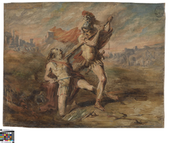 Achilles doodt Hector by Léonce Legendre