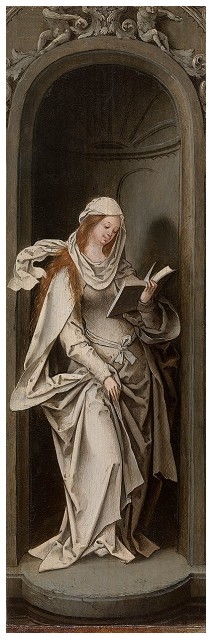 Annunciation (Mary) by Master of the Antwerp Adoration