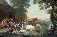 Arcadian Landscape with Shepherds and Animals
