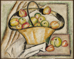 Basket with apples by Tadeusz Makowski